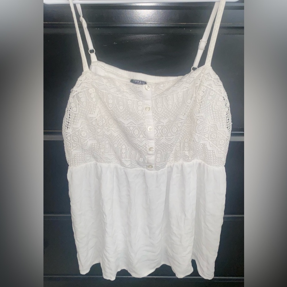 TORRID 3 babydoll top - Picture 3 of 4